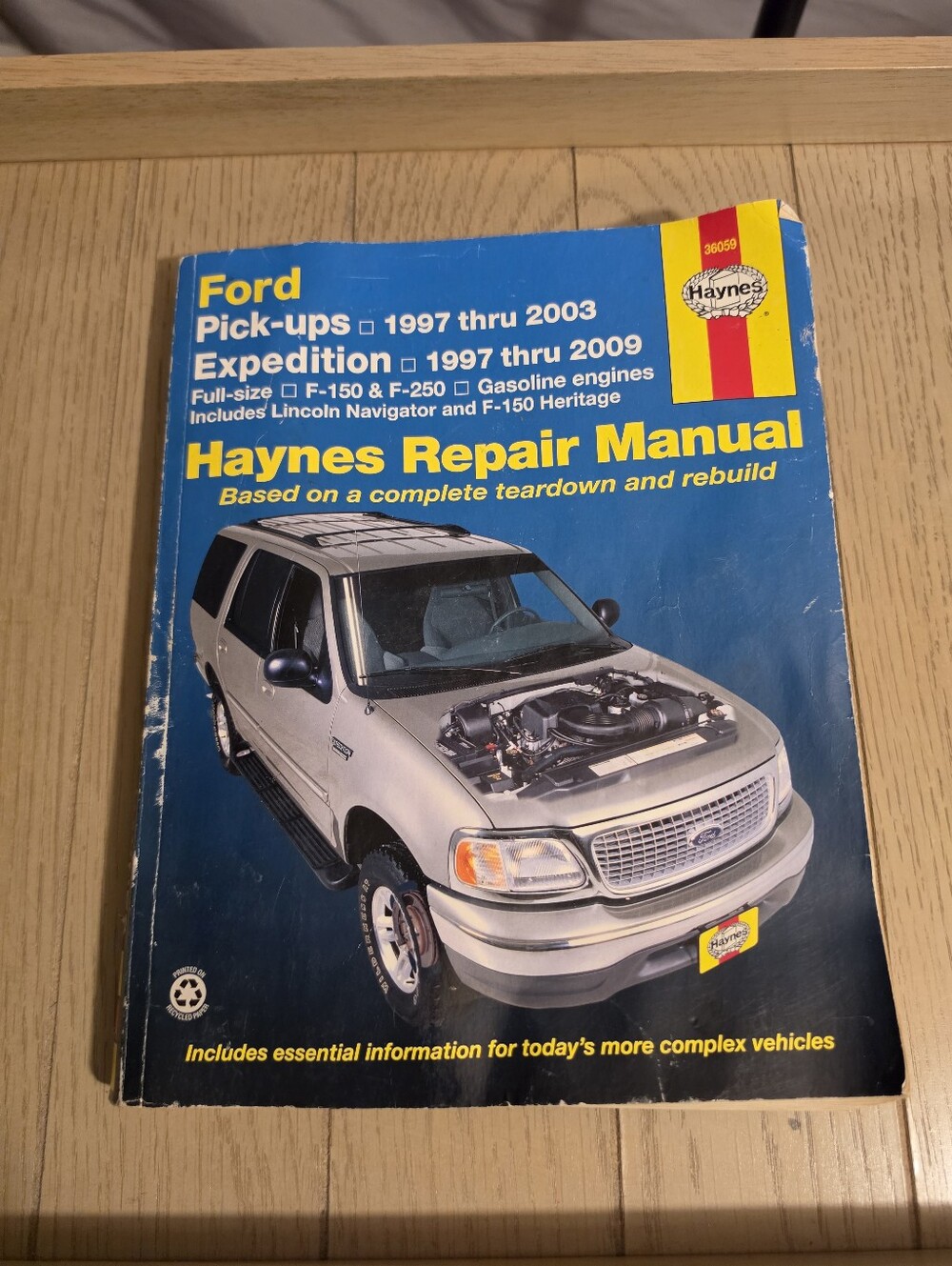 Haynes 36059 Repair Manual for Ford Pickups 1997-2003 & Expedition 1997-2009